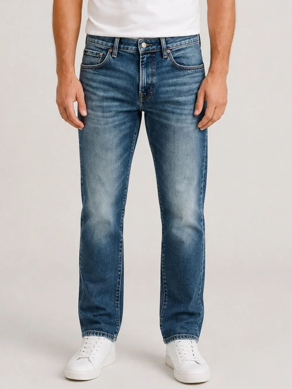 American Eagle AirFlex+ Slim Straight Jeans Men’s 31x30 Medium Wash Stretch